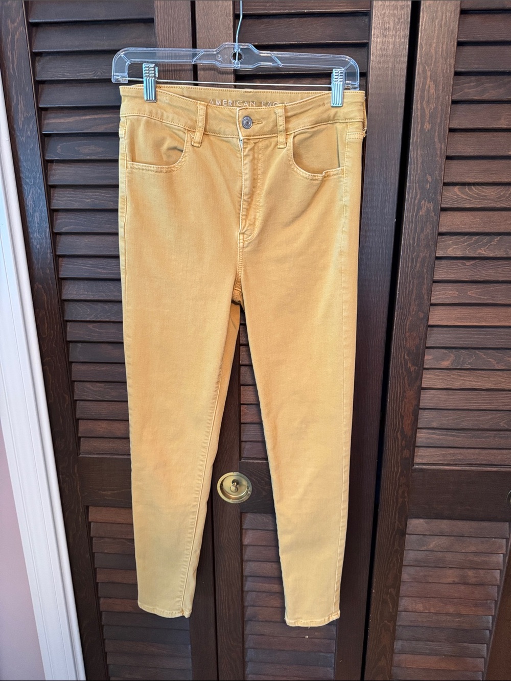 American Eagle Outfitters Mustard Yellow Skinny Jeans - Women's